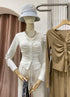 Autumn Long Sleeve Ribbed Top With Pant Set